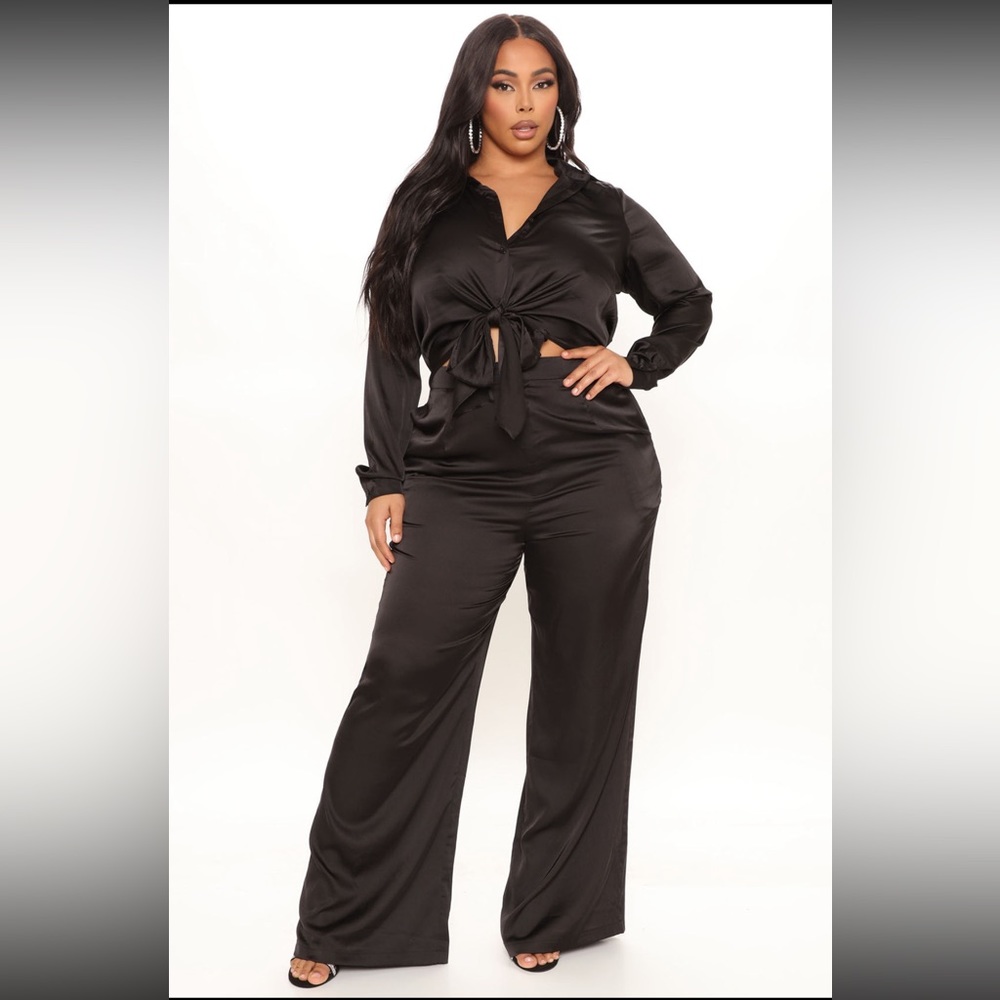 SATIN JUMPSUIT BLACK